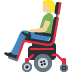 👨🏼‍🦼 man in motorized wheelchair: medium-light skin tone display on Twitter